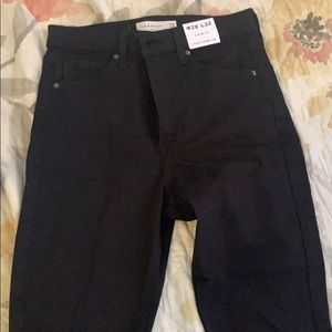 TopShop high waisted skinny ripped skinny jeans